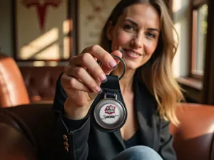 Custom Key Chain Leather Force Pro Design